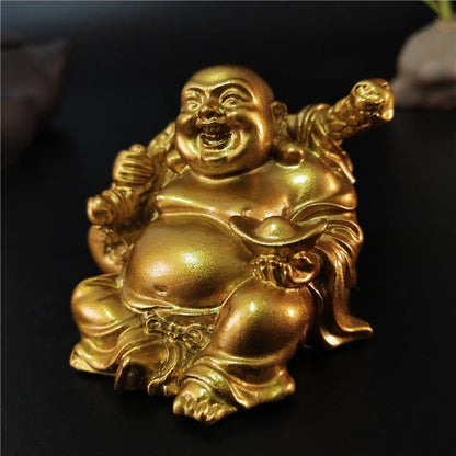 Golden Prosperity: Laughing Buddha for Wealth & Joy