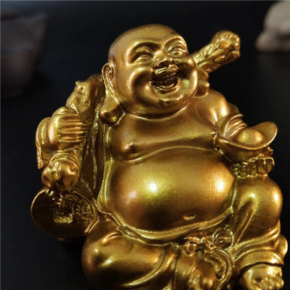 Golden Prosperity: Laughing Buddha for Wealth & Joy