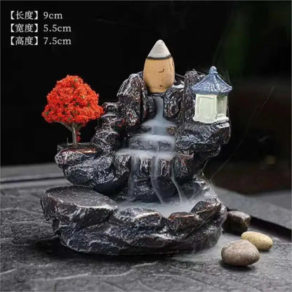 Mystic Flow Incense Holder with Cones