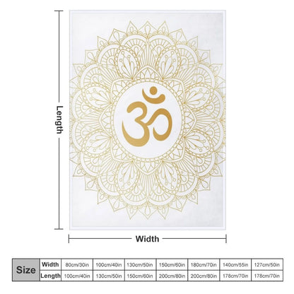 Goldene Mandala-Decke mit Reiki Om-Symbol