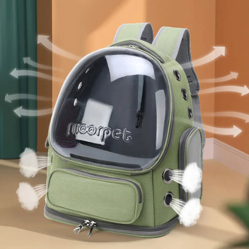 Transparent Portable Pet Backpack