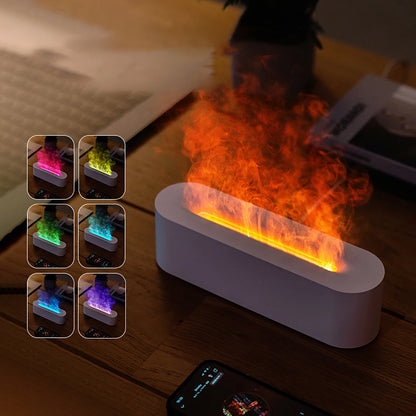 AuraGlow 7-Color Flame Humidifier