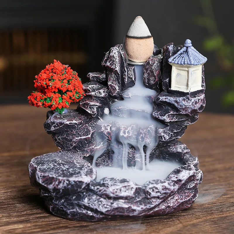 Mystic Flow Incense Holder with Cones