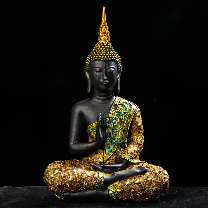 Serene Green Buddha: Handcrafted Tranquility