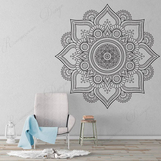 Creative Design Mandala Wall Sticker Vinyl Art Home Decor Living Room Bedroom Headboard Decoration Decals Removable Mural 4089