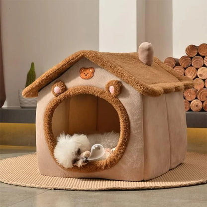 Cozy folding pet house: The perfect shelter for your furry friend