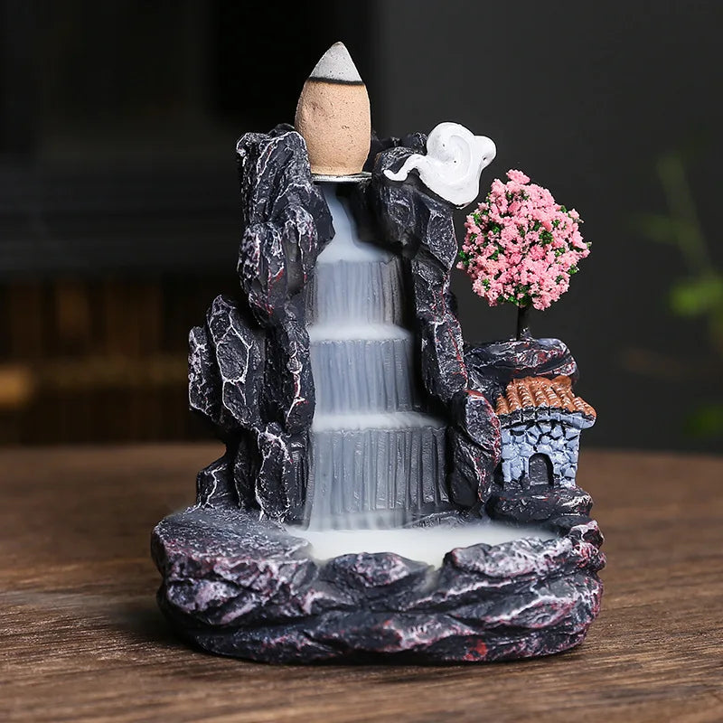 Mystic Flow Incense Holder with Cones