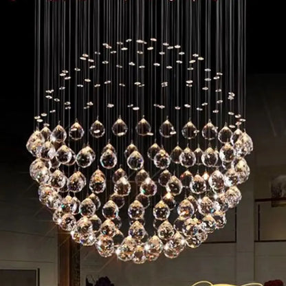 Hanging Clear Faceted Crystal Lighting Ball Prisms DIY Pendant Curtain Chandelier Lamp Decoration Sun Catcher Rainbow Pendant