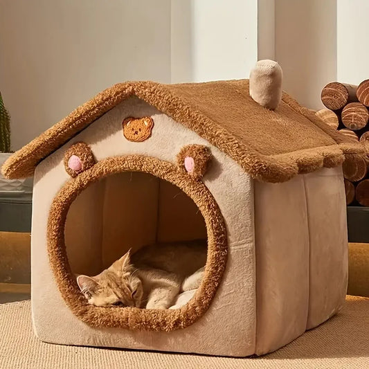 Cozy folding pet house: The perfect shelter for your furry friend