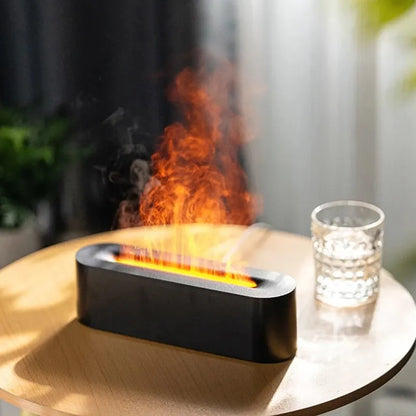 AuraGlow 7-Color Flame Humidifier