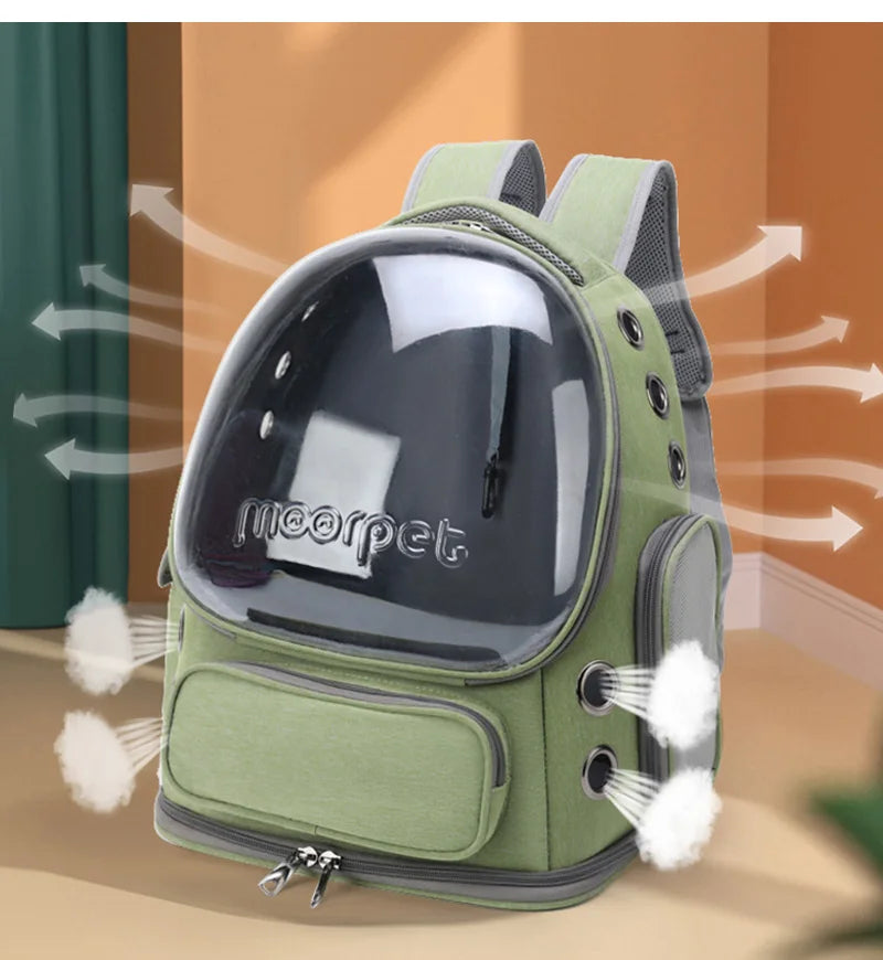 Transparent Portable Pet Backpack