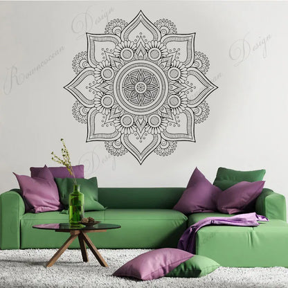 Creative Design Mandala Wall Sticker Vinyl Art Home Decor Living Room Bedroom Headboard Decoration Decals Removable Mural 4089