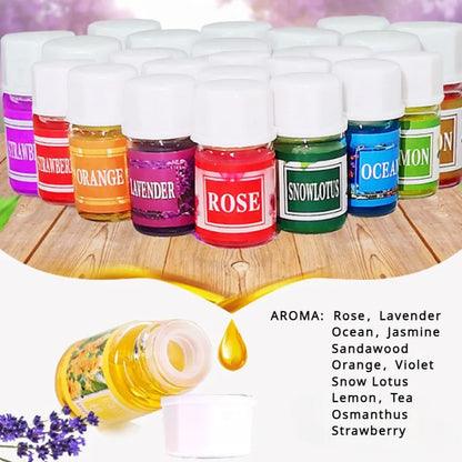 36*3 ml Aceites esenciales Aromaterapia Lavanda Rosa Mezcla de aceites Humidificador de aceite soluble en agua Difusor de aroma esencial Fragancia de habitación