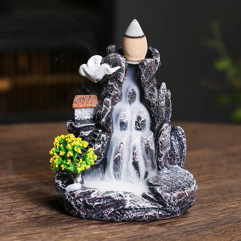 Mystic Flow Incense Holder with Cones